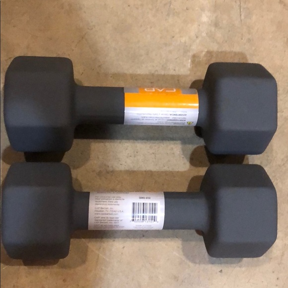 Cap 10 lb dumbbells - Picture 3 of 3